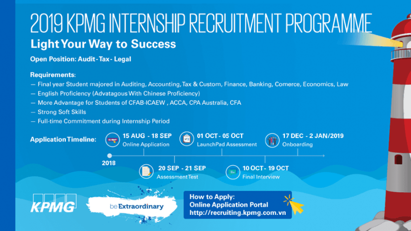 KPMG Internship recruitment 2019