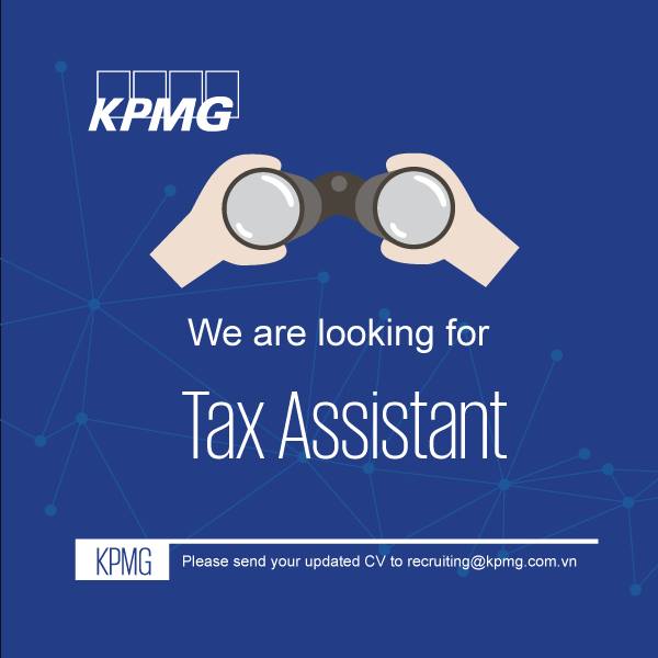 [HCM] – KPMG is hiring Tax Assistant 2018 