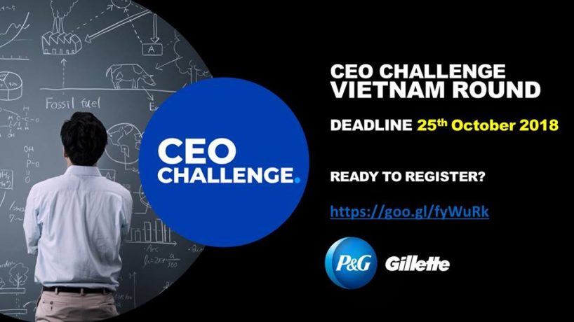 P&G CEO Challenge 2018 – Make an impact beyond your campus