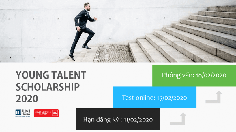 Học bổng UniTrain Young Talent Scholarship 2020 – Chắp cánh tài năng trẻ