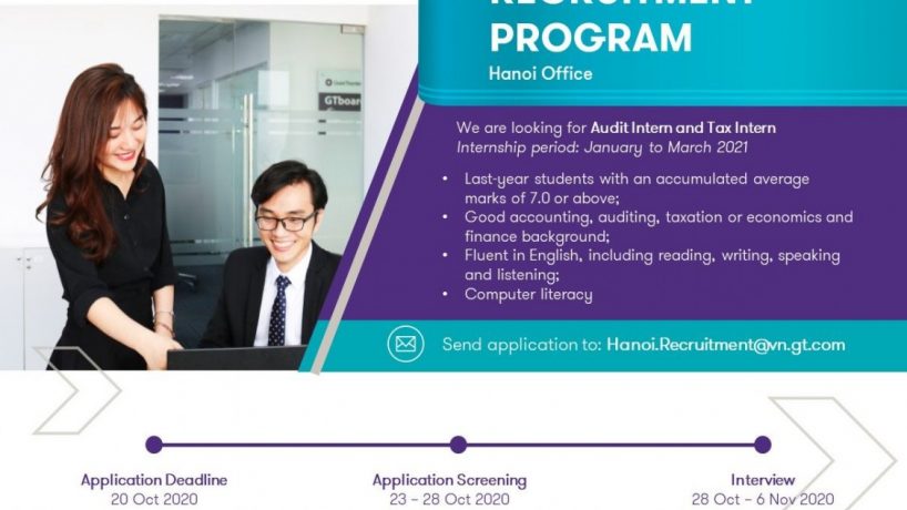 [Grant Thornton – Hanoi Office] Audit Internship Program