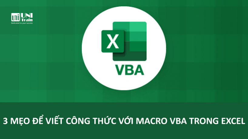 3 mẹo để viết công thức với Macro VBA trong Excel