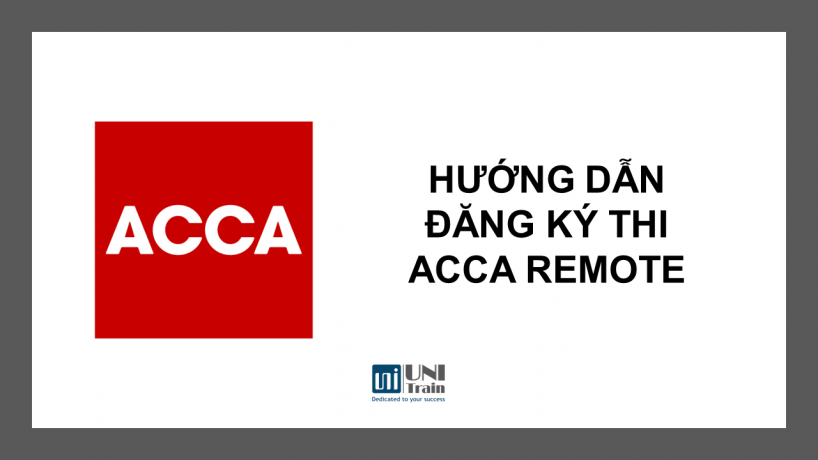 Hướng dẫn đăng ký thi ACCA remote