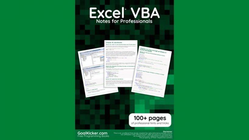 [Download miễn phí] Excel VBA Notes for Professionals