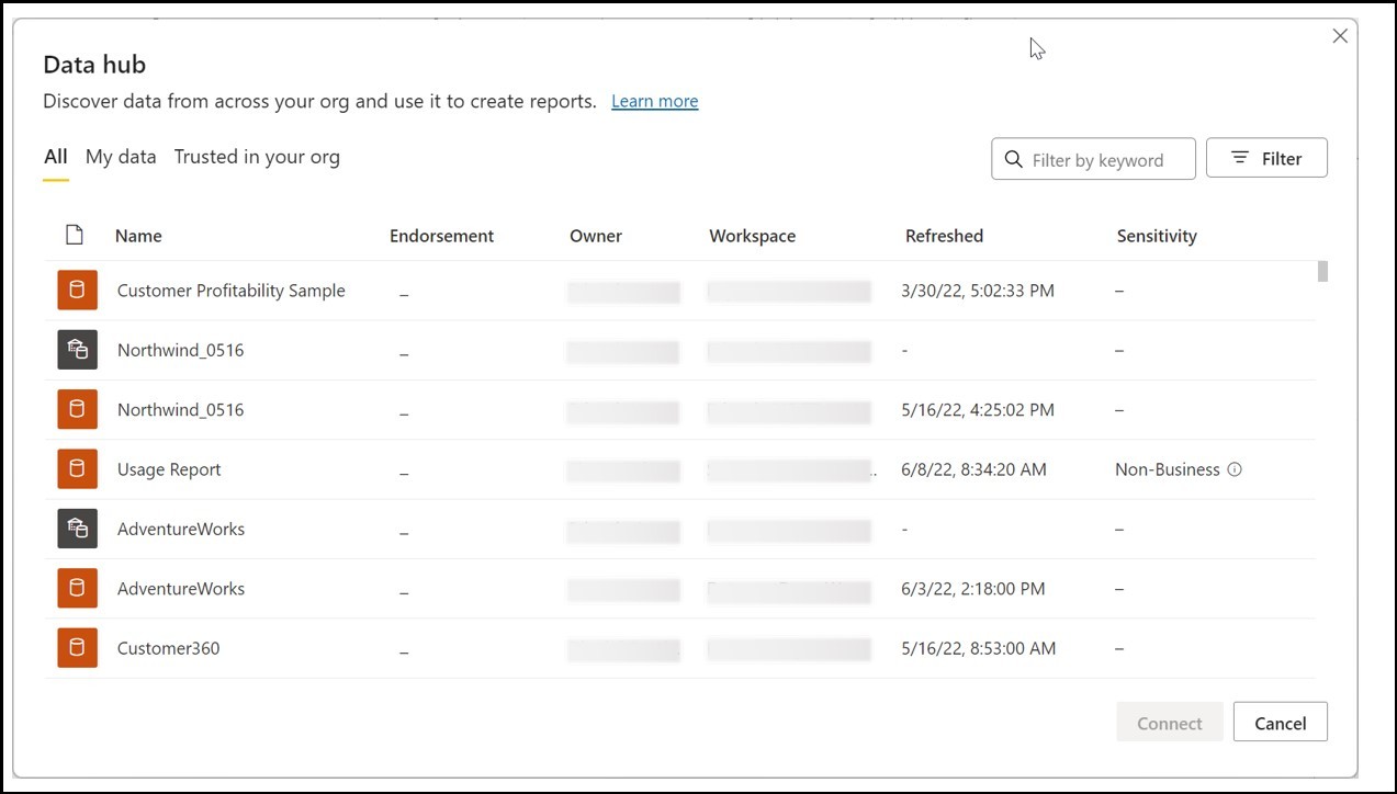 cập nhật các tính năng mới của Power BI