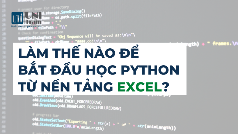 Làm thế nào để bắt đầu học Python từ nền tảng Excel?