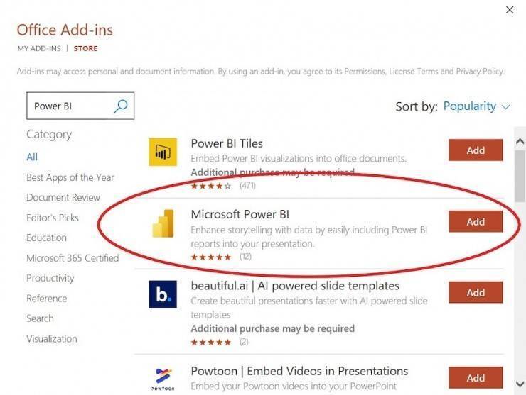 Cách tích hợp Power BI với Microsoft PowerPoint 