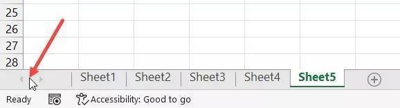 5 cách chuyển đổi giữa các sheet trong Excel 