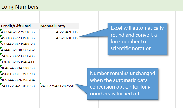 Tính năng Excel mới: Automatic Data Conversion cho số