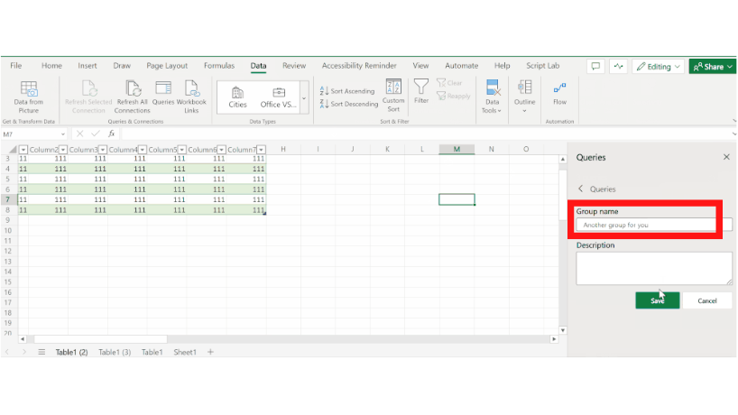 Cập nhật tính năng Excel mới 