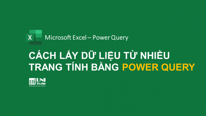 Cách lấy dữ liệu từ nhiều trang tính bằng Power Query