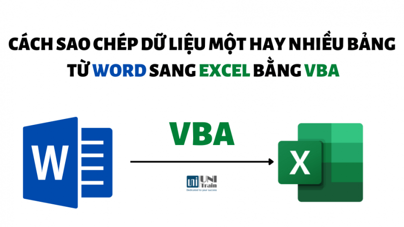 Sao chép dữ liệu một hay nhiều bảng từ Word sang Excel bằng VBA