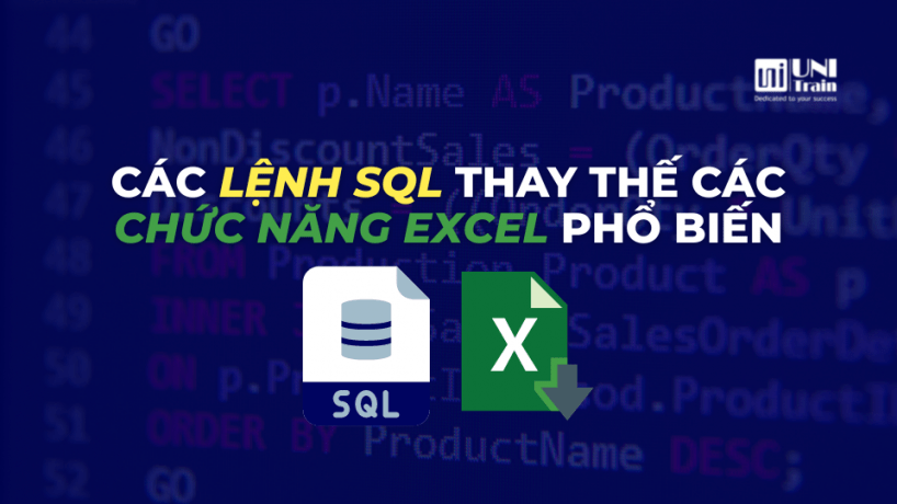 Các lệnh SQL thay thế các chức năng Excel phổ biến