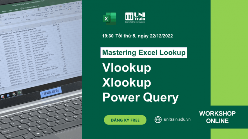 Workshop Online: Mastering Excel Lookup – Vlookup, Xlookup, Power Query