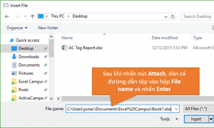 3 cách nhanh chóng đính kèm tệp Excel vào Email