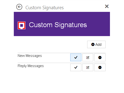 Custom Signatures