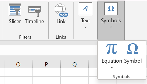 Kí Hiệu Pi Trong Excel 2