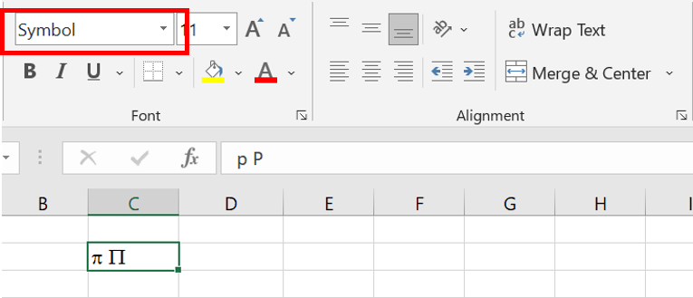 Ký Hiệu Pi Trong Excel