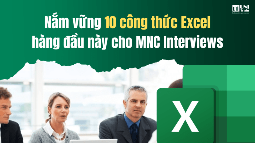 Nắm vững 10 hàm Excel hàng đầu này cho MNC Interviews
