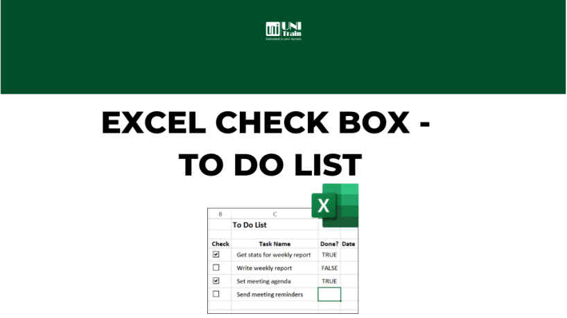 Excel Check Box – To Do List