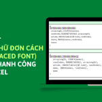 Cập nhật phông chữ đơn cách (Monospaced Font) trong thanh công thức Excel