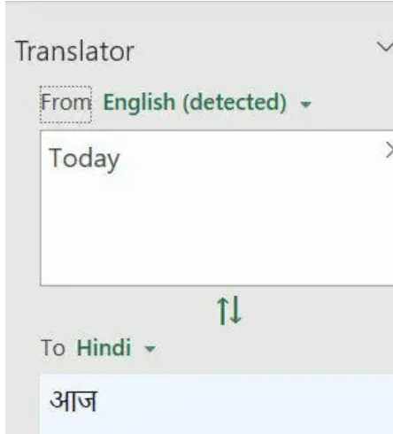 Excel Translate