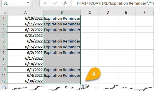 Lời Nhắc Trên Excel