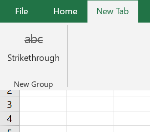 Strikethrough Excel