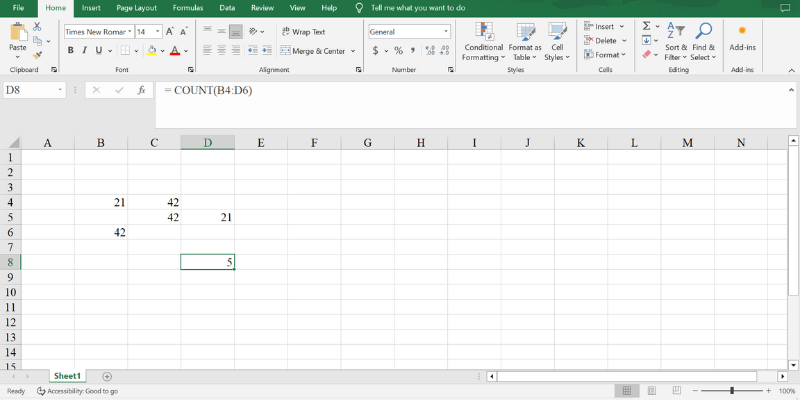 Tổng hợp 4 loại hàm Count trong Excel