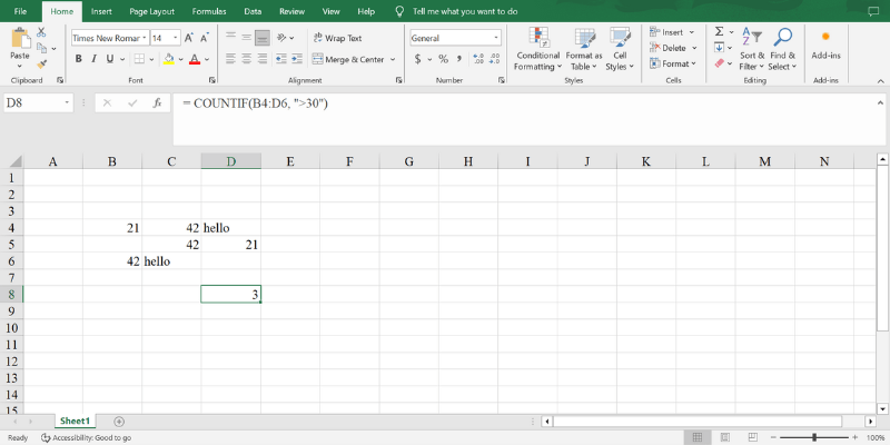 Tổng hợp 4 loại hàm Count trong Excel