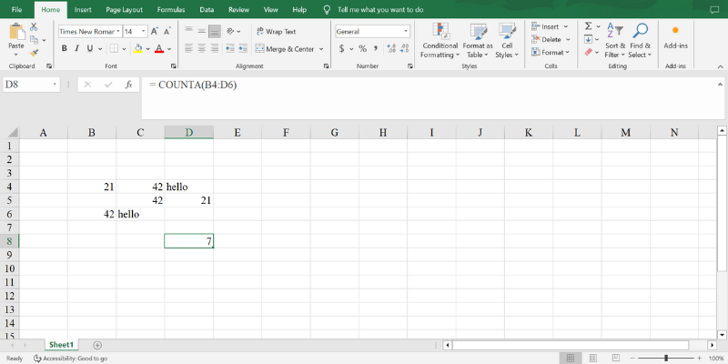 Tổng hợp 4 loại hàm Count trong Excel