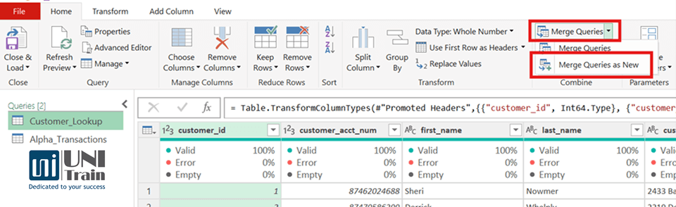 Merge Power Query